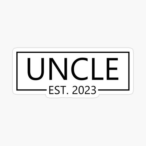 Get my art printed on awesome products. Support me at Redbubble #RBandME: https://www.redbubble.com/i/sticker/Uncle-Lover-Uncle-Est-2023-Funny-Uncle-by-aminespain/117680286.EJUG5?asc=u 2023 Funny, Cute Stickers, My Art, Awesome Products, Funny, For Sale, Art