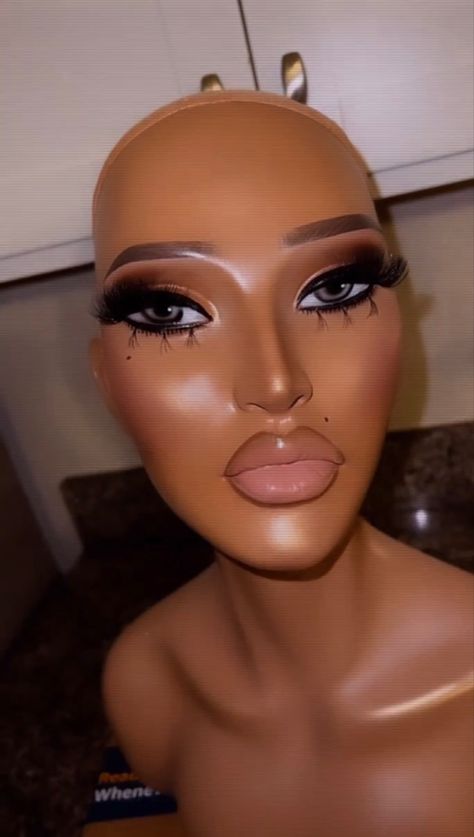 Mannequin Makeup, Styrofoam Heads, Styrofoam Head, Wig Head, Glow Up?, Wigs, Makeup, Quick Saves, Make Up