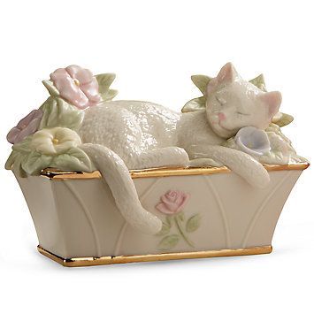 Flower Box, Cute Little Things, Animal Figurines, Cat Nap, Nap Time, Flower Boxes, Porcelain Figurines, Porcelain Dolls, My New Room