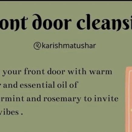 °•☆𝖂𝖎𝖑𝖑𝖔𝖜 𝖂𝖎𝖙𝖈𝖍𝖈𝖗𝖆𝖋𝖙☆•° on Instagram: "Ever done a front door cleanse? 👆🏼 Credit: @karishma.tushar" Front Door Wash Witchcraft, Front Door Cleansing Ritual, W.i.t.c.h Aesthetic, Black Magick, Essential Oil Spray, Cleanse Me, Modern Witch, Witchy Vibes, Morning Star