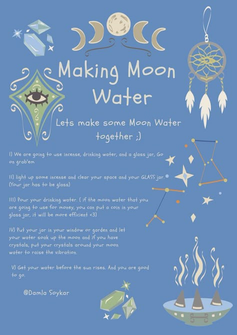 Blue Moon Witchcraft, Witch Men, Witch Jars, Make Moon Water, Grimoire Ideas, Water Moon, Spiritual Witch, Divination Witch, Moon Activities