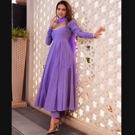 Buy Georgette Anarkali Suit With Dupatta Readymade for Women, Bridesmaid Outfits for Wedding,plus Size Dress,suits With Dupatta for Ladies. Online in India - Etsy Wedding Dresses For Bridesmaids Indian, Anarkali Suit Pattern, Simple Dresses Indian, Anarkali Dress Pattern New, Georgette Frock Designs, Plus Size Anarkali Suits, New Anarkali Design, Anarkali Outfit Ideas, Plus Size Indian Outfits