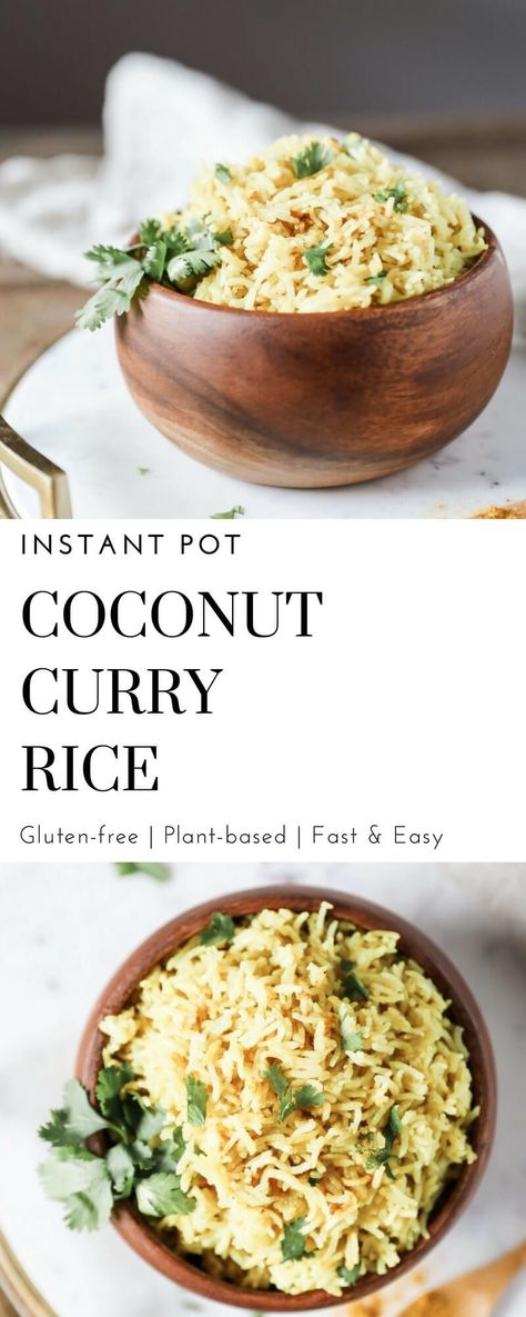 Instapot Veggies, Coconut Curry Rice, Crockpot Curry, Crockpot Thai, Curried Rice, Variety Rice, Gluten Free Plant Based, Rice Recipes For Dinner, Chicken Curry Salad