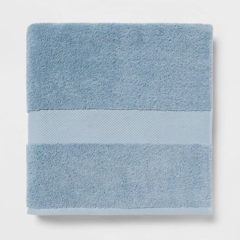 Performance Plus Oversized Bath Towel Light Blue - Threshold™ Target Lighting, Blue Bath Towels, Striped Bath Towels, Soft Bath Towels, Old Towels, Blue Bath, Green Towels, Large Baths, The White Stripes