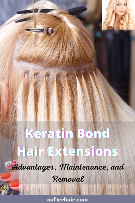 Keratin Bond Extensions, Keratin Bond Hair Extensions, Hair Extension Tips And Tricks, Hair Extensions Keratin, Bond Hair, Glue In Hair Extensions, Keratin Extensions, Hair Ext, Diy Hair Extensions