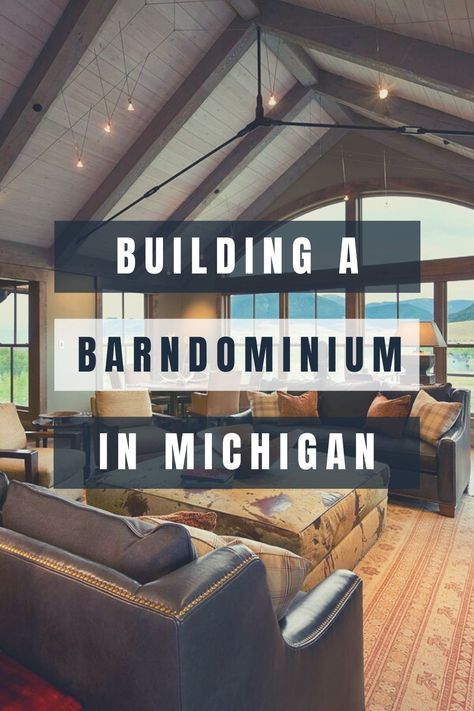 When thinking about building a barndominium in Michigan, there are many things you are going to want to consider. Even though barndominiums are usually simpler homes, they still require a huge amount of planning. It is always best to know as much as you can before beginning the process of building a Michigan barndominium. Barndominium Michigan, Michigan Barndominium, Industrial Barndominium, Barndo Interior Ideas, Corrugated Metal Siding, Barndominium Interior, Metal Building Designs, Barn House Interior, Barn Homes Floor Plans