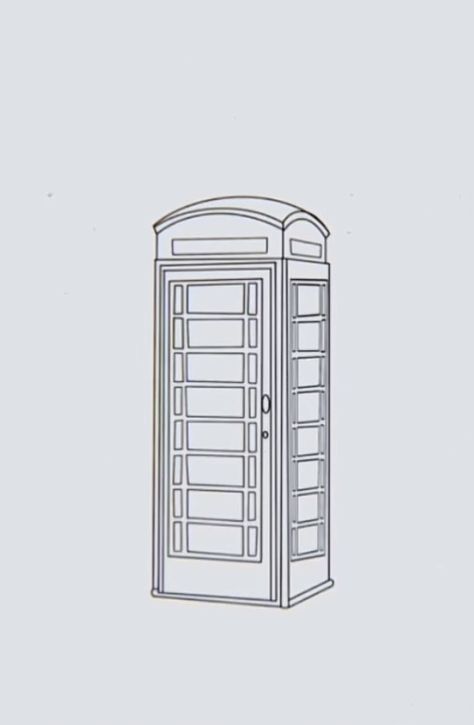 Phone Booth Tattoo, Cabin Tattoo, London Phone Booth, Food Tattoos, Sigil Tattoo, London Tattoo, Phone Box, Phone Booth, Get A Tattoo