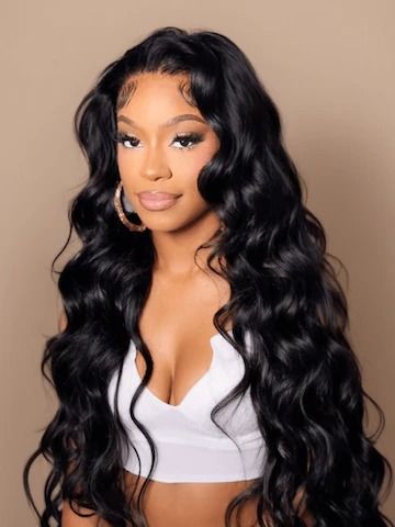 3 Bundles With Closure Human Hair Layered Wigs, Natural Waves Hair, Unice Hair, Second Day Hairstyles, Curly Weave Hairstyles, Bundles With Closure, Frontal Hairstyles, Air Dry Hair, Body Wave Wig