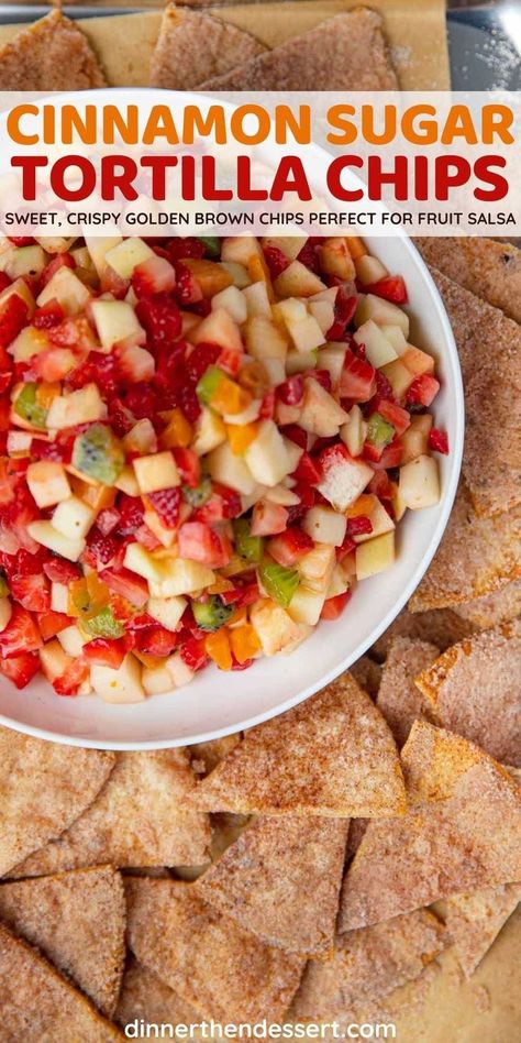 Sweet Tortilla Chips, Cinnamon Crisps From Tortillas, Study Meals, Dessert Chips, Southwestern Dishes, Cinnamon Sugar Tortilla Chips, Cinnamon Sugar Tortilla, Recipe Using Tortillas, Cinnamon Sugar Tortillas