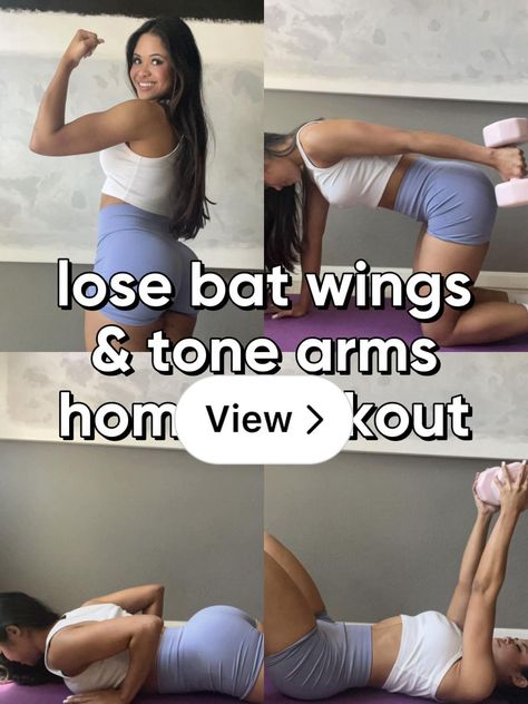 Lemon8 · GOT BAT WINGS? TRY THIS WORKOUT TO TONE YOUR ARMS! · @Zazel 🇵🇷 Bat Wing Exercises, Tone Your Arms, Toned Arms, Bat Wing, Toning Workouts, Get In Shape, Bat Wings, Workout Videos, Bat