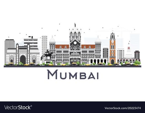 Mumbai Written In Different Fonts, Aamchi Mumbai Doodle, Mumbai Animated, Mumbai City Illustration, Mumbai Skyline, Aamchi Mumbai, Diary Collection, Tidal Energy, Skyline Drawing