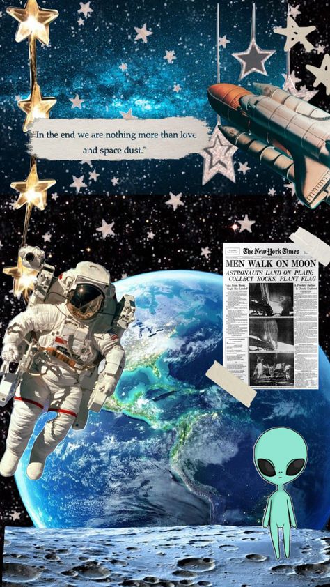 #space #aesthetic #spaceaesthetic #moodboard #collage #art #astronaut #stars #dream Space Music Aesthetic, Astronaut Moodboard, Space Collage Aesthetic, Space Collage Art, Science Collage, Galaxy Collage, Space Collage, Outer Space Aesthetic, Space Moodboard