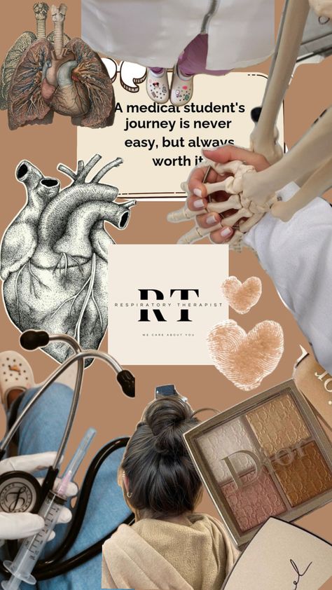 #medical Therapist Wallpaper, Respiratory Therapist Graduation, Respiratory Therapist Student, Respiratory Therapy Student, Nursing School Inspiration, Job Motivation, Medical School Life, Nursing School Motivation, Dentistry Student