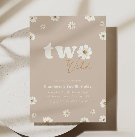 Boho Flower Birthday, Daisy Party Decor, Daisy Invitations, Daisy Birthday, Boho Birthday Party, Daisy Party, Flower Birthday, One Flower, Boho Birthday