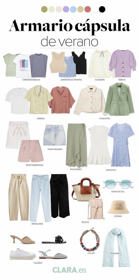 Simplificar tu armario va a hacer que te vistas mejor y más fácilmenteEstas son las prendas y complementos que necesitas para lograrlo. Outfit Casual Verano Mujer, Spring Basics Outfits, Basic Outfits Summer, Elegant Blue Dress, Outfit Informal, Outfit Boots, Capsule Wardrobe Women, Spring Summer Capsule Wardrobe, Simple Style Outfits