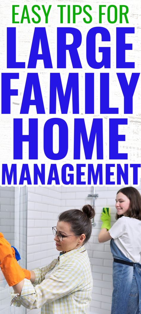 Large Family Management, Large Family Small House Organizations, Big Family Organization Ideas, Large Family Organization Ideas, Big Family Organization, Large Family Organization, Large Family Living, Large Families Living, Family Management