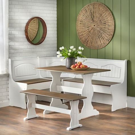 Ranch Style Cottage, Kitchen Booth Seating, Banquette With Storage, Hobbit Kitchen, Corner Dining Room, Breakfast Nook Seating, Breakfast Nook With Storage, Nook Bench, Nook Dining