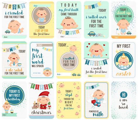 Girls Clips, Baby Milestone Cards, Baby Drawing, Baby Clip Art, First Tooth, Stepping Stone, Milestone Cards, Babies First Year, Baby Cartoon