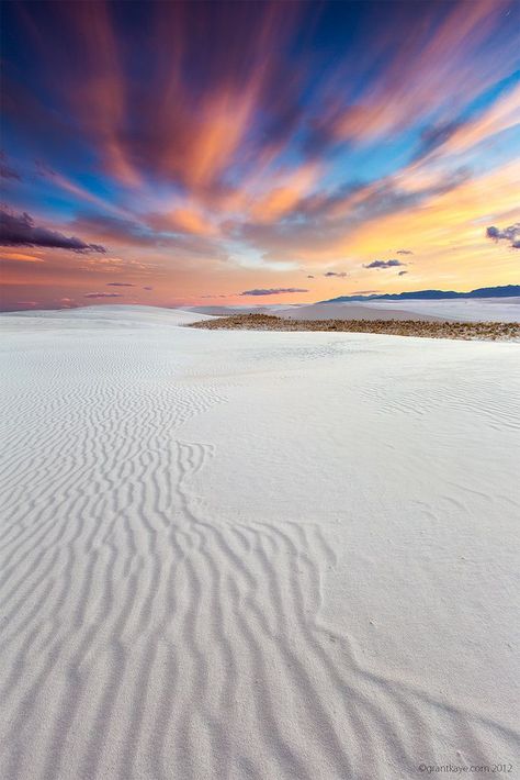 Ripples in the Sky, White Sands National Monument, near Alamogordo, New Mexico, Arizona White Sands National Monument, Colorful Clouds, Land Of Enchantment, Secret Places, National Monuments, White Sand, Pretty Places, Wyoming, Beautiful World