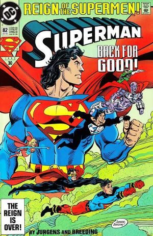 Superman (DC Comics, 1987) #82 - Reign of the Supermen Reign Of The Supermen, Original Superman, Superman Comic Books, Superman Gifts, Dragon Comic, Superman Family, Adventures Of Superman, Superman Art, Superman Comic