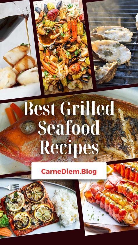 From smoked fish to grilled shrimp we have collected some of the best grilled seafood recipes from around the world. Leave the burgers and hotdogs in the fridge and step up your grill game with some of these grilled seafood recipes that you have to try this summer. Bbq Seafood Recipes, Burnt Cheesecake Recipe, Holiday Seafood Recipes, Smoked Seafood, Best Grilled Vegetables, Crustless Cheesecake, Burnt Cheesecake, Bbq Seafood, Blackstone Griddle Recipes