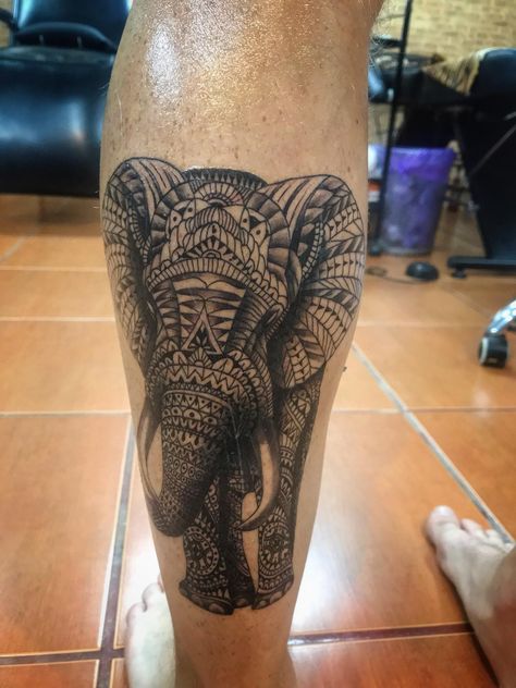 Elephant done by Taln of Taln Tattoo Studio in Koh Phangan, Thailand Thailand Tattoo Thai Art, Asian Elephant Tattoo, Thai Elephant Tattoo, Thailand Tattoo Ideas, Elephant Art Tattoo, Thailand Tattoos, Full Hand Tattoo, Outer Forearm Tattoo, Favorite Tattoos