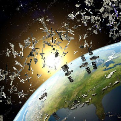 Space junk, conceptual artwork Solar System Facts, Space Art Gallery, Space Junk, Space Debris, Global Poverty, Conceptual Artwork, Communication Technology, Lost In Space, Earth From Space