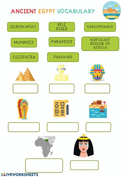 Ancient Egypt Worksheets, Egypt Worksheets, Class Worksheets, 1001 Nights, Ancient Egypt History, Hosting Tips, English As A Second Language (esl), Historical Period, English As A Second Language