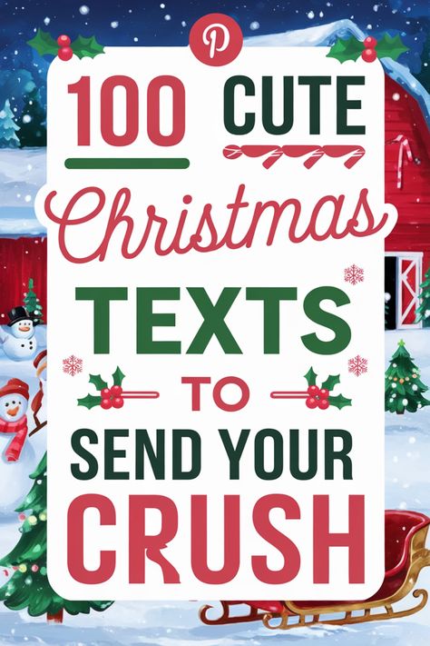 Looking to impress your crush this holiday season? Check out our collection of 100 cute Christmas texts that are sure to make your special someone's heart melt. From sweet messages to playful greetings, you'll find the perfect wording to convey your feelings during this festive time of year. Whether you're looking to break the ice or simply show them you care, these texts are bound to bring a smile to their face. Christmas Text Messages, Impress Your Crush, Sweet Love Notes, Holiday Jokes, Holiday Facts, Christmas Card Messages, Merry Christmas Message, Favorite Christmas Songs, Creative Dates