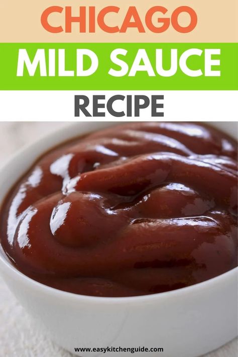 Chicago Mild Sauce Recipe Uncle Remus Sauce Recipe, Chicago Mild Sauce Recipe, Mild Sauce Recipe, Chicago Recipes, Bread Pudding Recipe With Vanilla Sauce, Mild Sauce, Recipes Cheese, Uncle Remus, I Heart Recipes