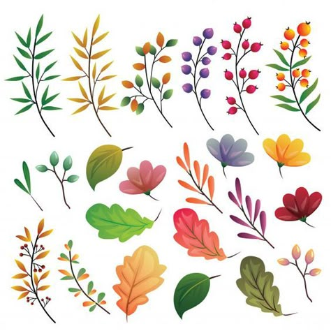 Fall Flower Paintings, Fall Leaves Illustration, Autumn Leaves Illustration, Valentine Wallpapers, Fall Doodles, Vector Leaf, Leaves Doodle, Leaves Decor, Birth Card