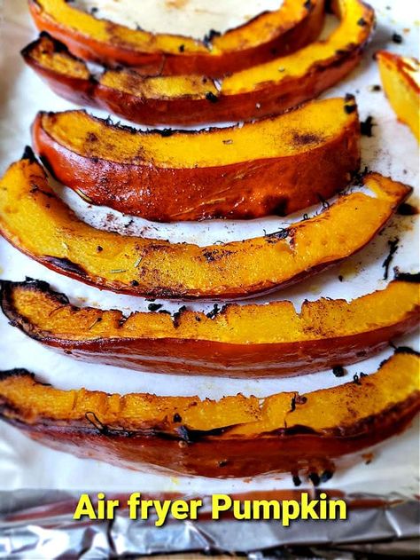 Easy Roasted Pumpkin Recipe (Oven or Air Fryer) - Daily Yum Pumpkin In Airfryer, Airfryer Pumpkin Recipes, Airfryer Pumpkin, Pumpkin Air Fryer, Roasted Pumpkin Recipe, Roasted Pumpkin Recipes, Air Fryer Pumpkin, Daily Yum, Dinner Recepies