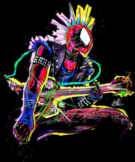 Venom en Instagram: “Spider-Punk a.k.a the scene stealer in Across the Spider-Verse 🕷️🎸 - - Art by @vicbazaine ❤️‍🔥 - - - - #marvel #marvelcomics #comics…” Spiderverse Movie, Punk Drawing, Tomholland Spiderman, All Spiderman, Spider Punk, Spiderman Art Sketch, Scene Stealer, Across The Spider Verse, Arte Punk