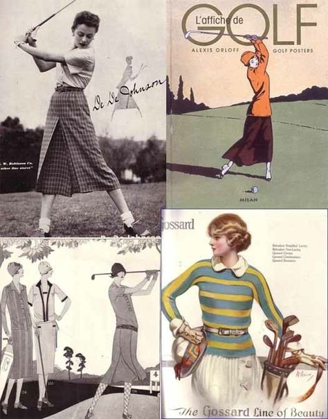 WOMEN'S VINTAGE GOLF APPAREL! #womensgofapparel #golffashion www.micsportswear.com Vintage Golf Apparel, Old School Golf Outfits, Golf Inspired Outfit, Retro Golf Aesthetic, Vintage Golf Outfit, Golf Aesthetic Outfit, Vintage Golf Aesthetic, Vintage Golf Fashion, 1920s Women