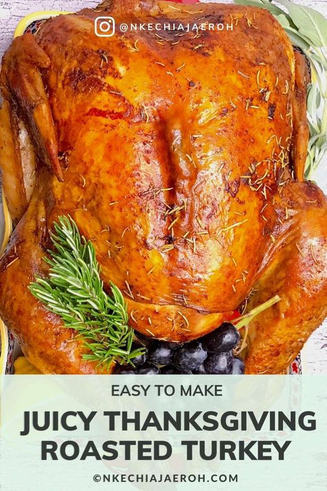 Turkey Cooking Instructions, Moist Thanksgiving Turkey, Easy Roasted Turkey, Juicy Thanksgiving Turkey, Roasted Thanksgiving Turkey, Oven Baked Turkey, Easy Turkey Recipes Thanksgiving, Rice Dinners, Roasted Turkey Recipe