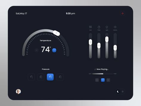 Smart Room, Tablet Ui, Smart Panel, Astronomy Facts, Home Panel, Smart Home Control, Controller Design, Control Panels, Dashboard Design