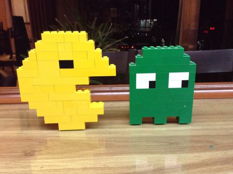 Lego pacman Lego Pacman, Nintendo, Lego, Gaming Logos, Art