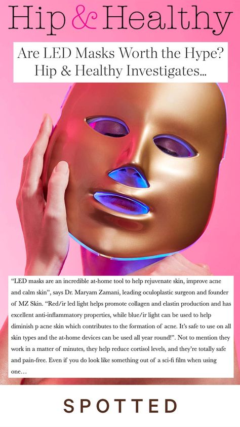 I shared my LED secrets with @hipandhealthy, including how they work, which skin concerns they target and my favourite masks - spoiler alert, it's @mzskinofficial masks! #mzskin #mzglow #drmaryamzamani #LEDmask #LEDtherapy #antiageing #antiacne #luxuryskincare #thatgirlaesthetic #cleangirl Best Red Light Therapy Mask, Red Light Face Mask, Red Light Mask, Red Light Therapy Mask, Red Led Light Therapy, Led Masks, Light Therapy Mask, Light Mask, Led Face Mask