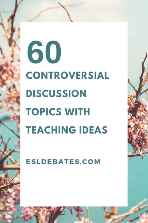 Stimulate classroom discussion with these topics Social Topics To Discuss, Esl Topics Discussion, Esl Conversation Topics For Adults, English Discussion Topics, Discussion Topics For Adults, Debate Topics For Adults, Talking Topics, Teaching Debate, Interesting Debate Topics