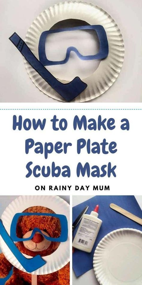 Scuba Diver Craft, Underwater Crafts, Ocean Vbs, Beach Crafts For Kids, Kids Gratitude Journal, Ocean Theme Crafts, Gratitude Journal For Kids, Under The Sea Crafts, Scuba Mask