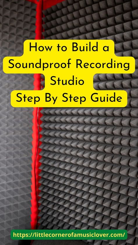 How to Build a Soundproof Recording Studio – Step By Step Guide Diy Music Studio, Professional Recording Studio, Recording Booth, Home Recording Studio Setup, Recording Studio Setup, Music Recording Studio, Learn Singing, Music Mixing, Recording Studio Home