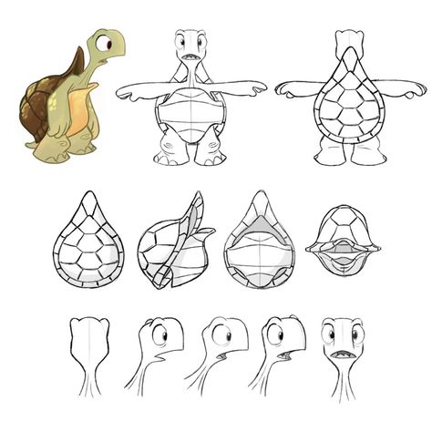 Turtle Drawing Reference, Tortoise Character Design, Turtle Character Design, Turtle Anatomy Sketch, Turtle Illustration Design, Turtle Concept Art, Turtle Character Design Illustration, Turtle Character, Turtle Illustration Character