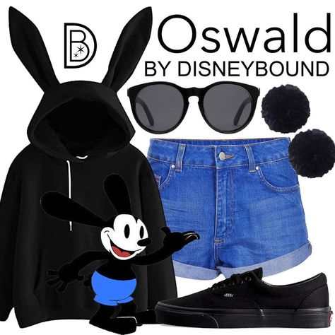 Oswald Disneybound, Disney Bounding Ideas, Disney Bound Outfits Casual, Go To Outfits, Disneybound Outfits, Estilo Cartoon, Classic Disney Characters, Disney Themed Outfits, Everyday Cosplay