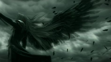 Sephiroth one winged angel Dark Angel Wallpaper, 1366x768 Wallpaper, Final Fantasy Sephiroth, Advent Children, Warriors Wallpaper, Windows Wallpaper, Angel Wallpaper, Angel Warrior, Wallpapers Android