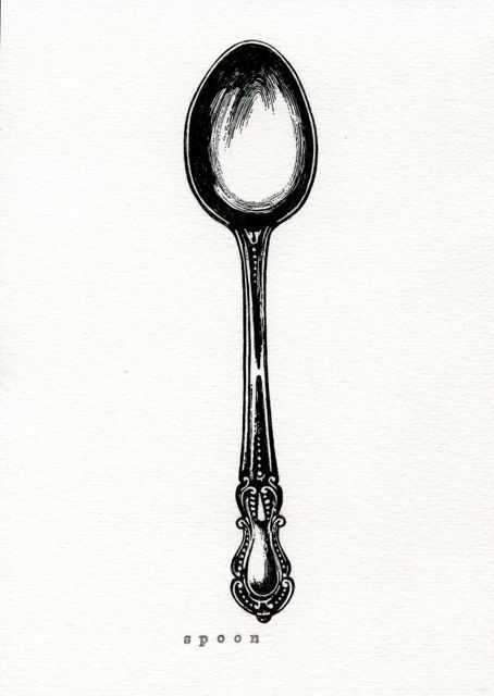 vintage spoon image #spoon, #vintage, #graphic Spoonie Tattoo, Spoon Drawing, Coffee Drawing, Coffee Pictures, Coffee Poster, Vintage Spoons, Coffee Design, Coffee Signs, S K