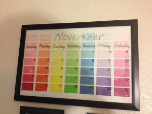 Paint Swatch Calendar, Cute Cheap Gifts, Calendar Craft, Love Pinterest, Paint Swatches, Paper Color, Cheap Gifts, Home Decor Crafts, Craft Time