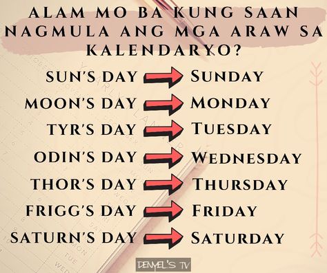 Did you know that some days of the week actually originated from the name of Norse gods and goddesses? Viking Days Of The Week, Norse Gods Runes, Viking Gods And Goddesses, Norse Holidays, Viking Paganism, Pagan Gods And Goddesses, Norse Mythology Names, Norse Gods And Goddesses, Pagan Names