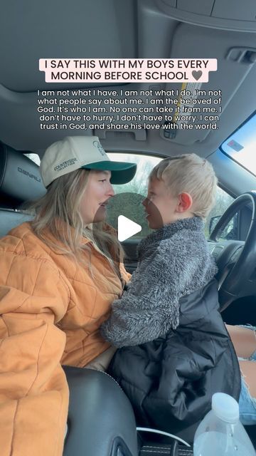 Liz Conley on Instagram: "We say this every morning before school and it truly is the sweetest time for us and then we pray for their day. Such a simple way to remind them of their identity in Jesus. 🤍" Christian School Motivation, Christian After School Routine, Pray For Back To School, Prayer Before School, Morning Prayer For Kids, Kids Morning Prayer Children, Simple Christian Art, Morning Before School, Before School