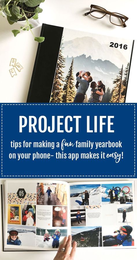 Family Yearbook Ideas, Project Life Baby, Project Life Organization, Photo Book Inspiration, Digital Photo Organization, Project Life Freebies, Family Yearbook, Project Life App, Digital Project Life