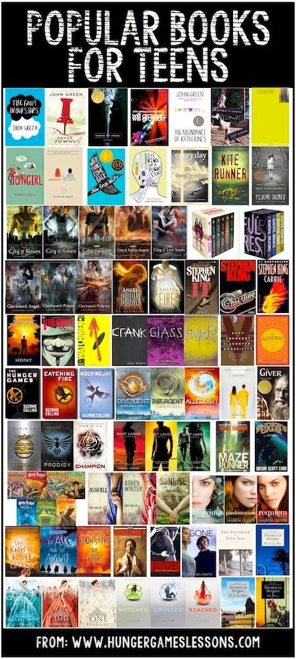 Popular books for teens on www.hungergameslessons.com Book Bucket, Book Suggestions, Ya Books, Books Young Adult, Popular Books, Books For Teens, Classic Books, Book Fandoms, I Love Books